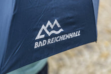 Lade das Bild in den Galerie-Viewer, Dunkelblauer Regenschirm mit weiĂźem Bad Reichenhall Logo